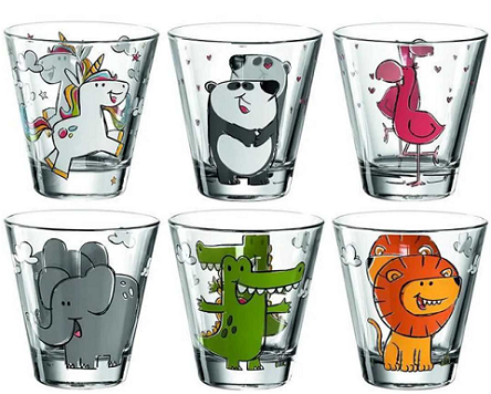 Leonardo 017906 - Matching x 6 glasses animals Bambini/한국소비자원=사진