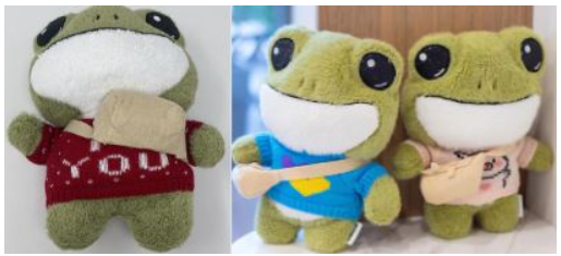 Kawaii Big Eyes Frog Plush Toy/한국소비자원=사진