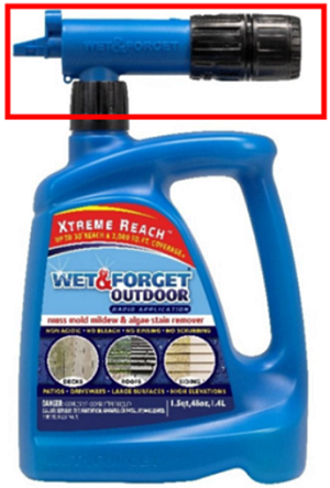 Wet & Forget Xtreme Reach Outdoor Rapid Application Moss, Mold, Mildew & Algae Stain Remover with Hose End Nozzle/한국소비자원=사진
